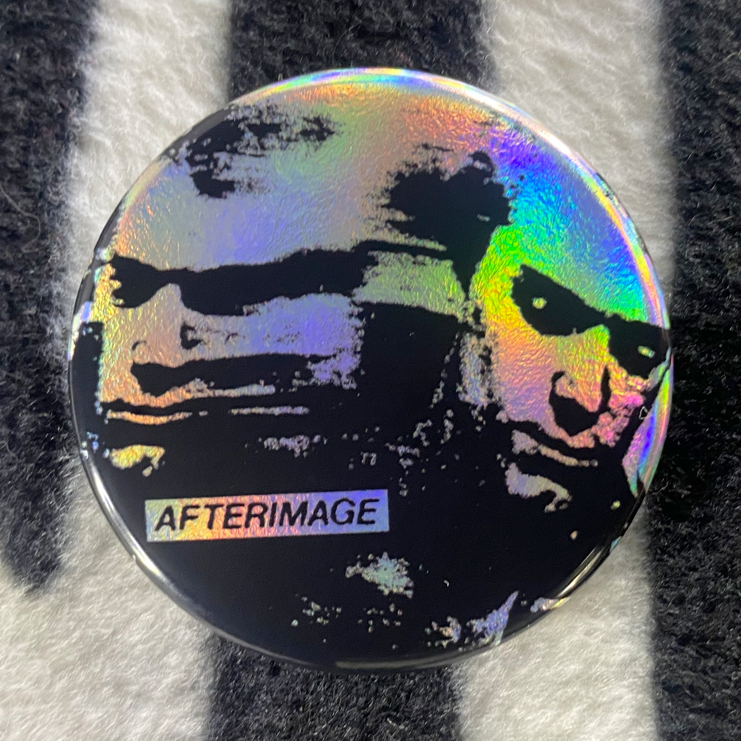 "AFTERIMAGE - FADE IN" pinback button