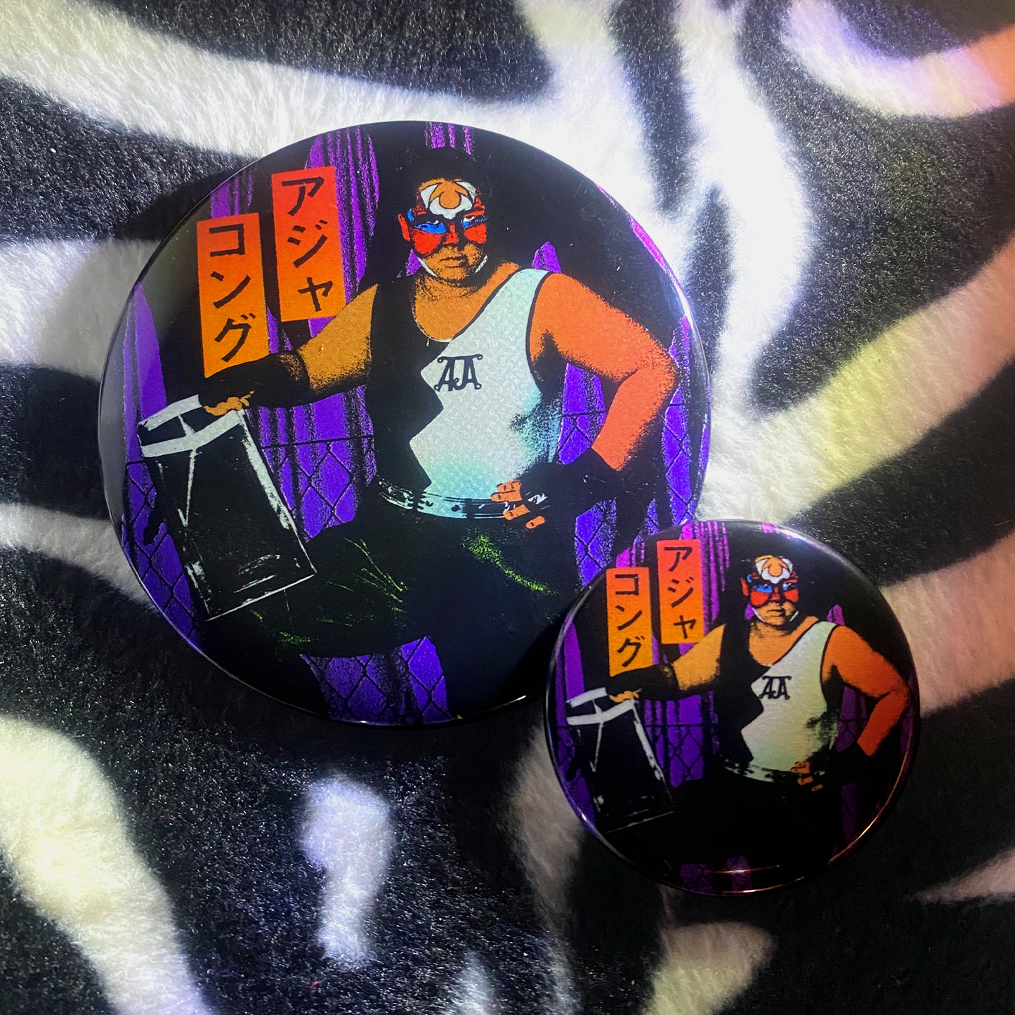 "PURORESU ICON AJA KONG" pinback button