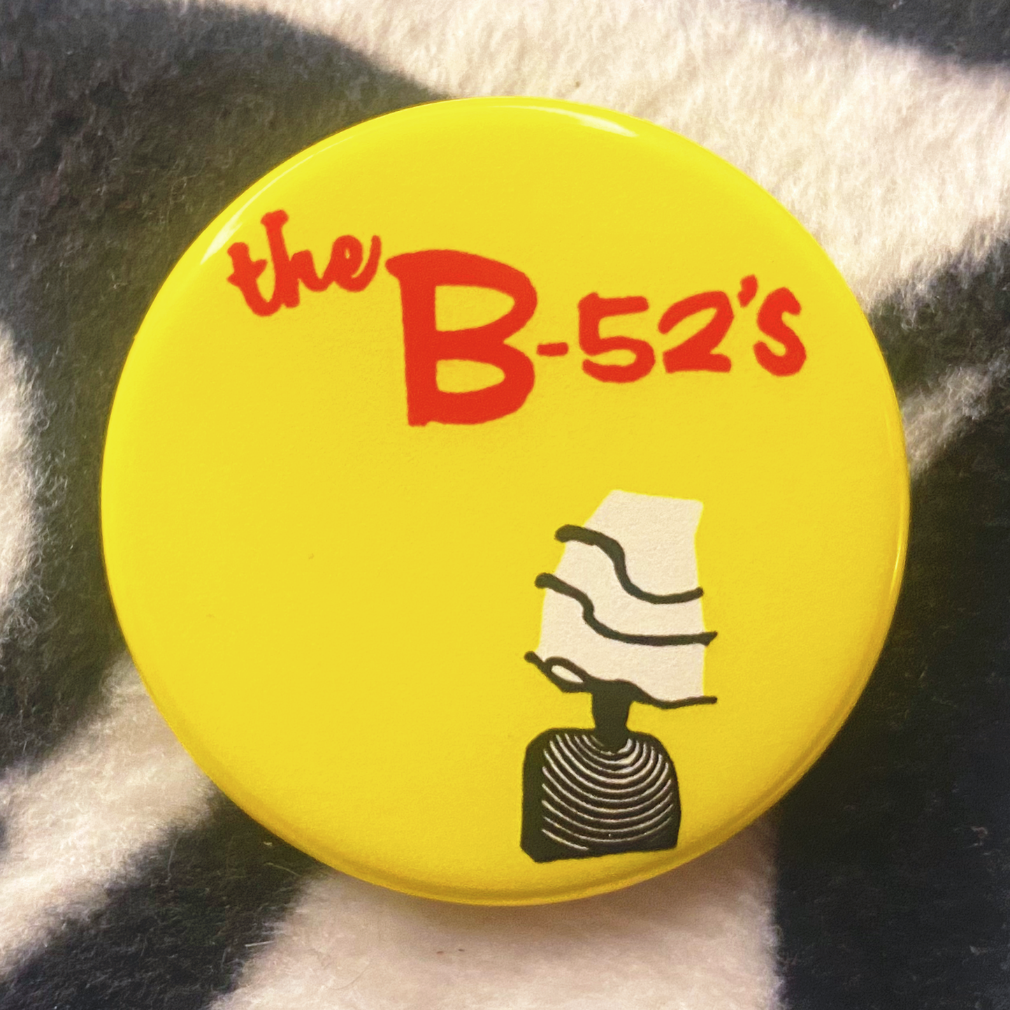 "B52'S - LAMP" pinback button