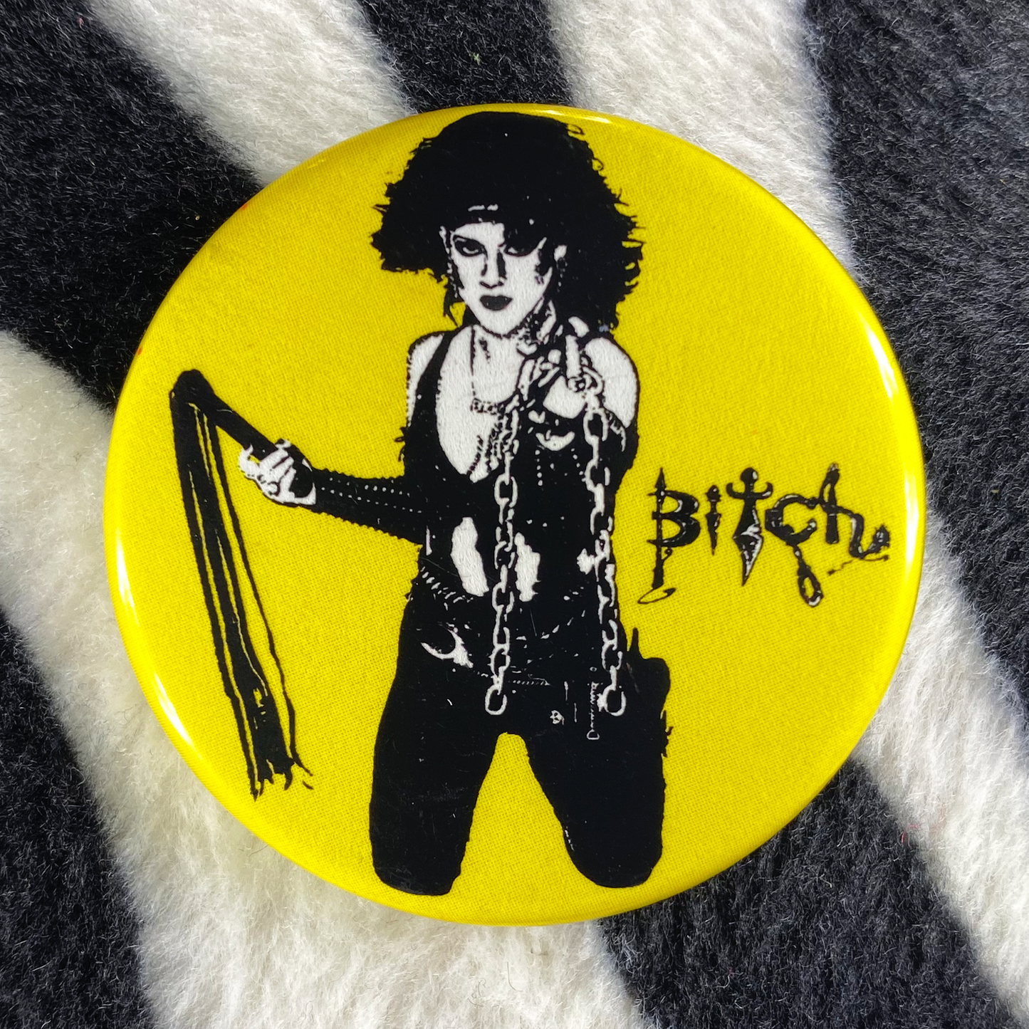 "BITCH" pinback button