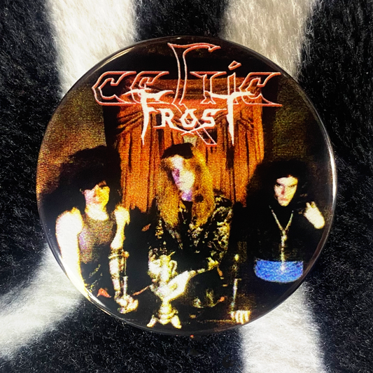 "CELTIC FROST - BAND PHOTO" pinback button