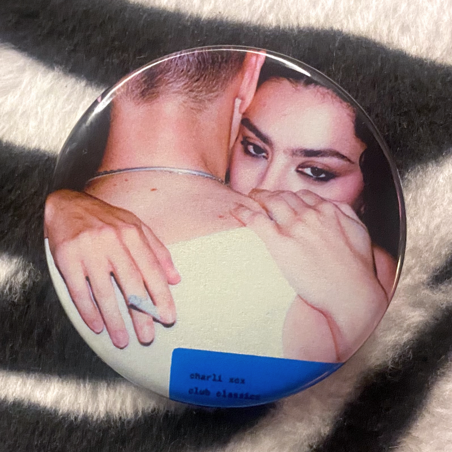 "CHARLI XCX - CLUB CLASSICS" pinback button