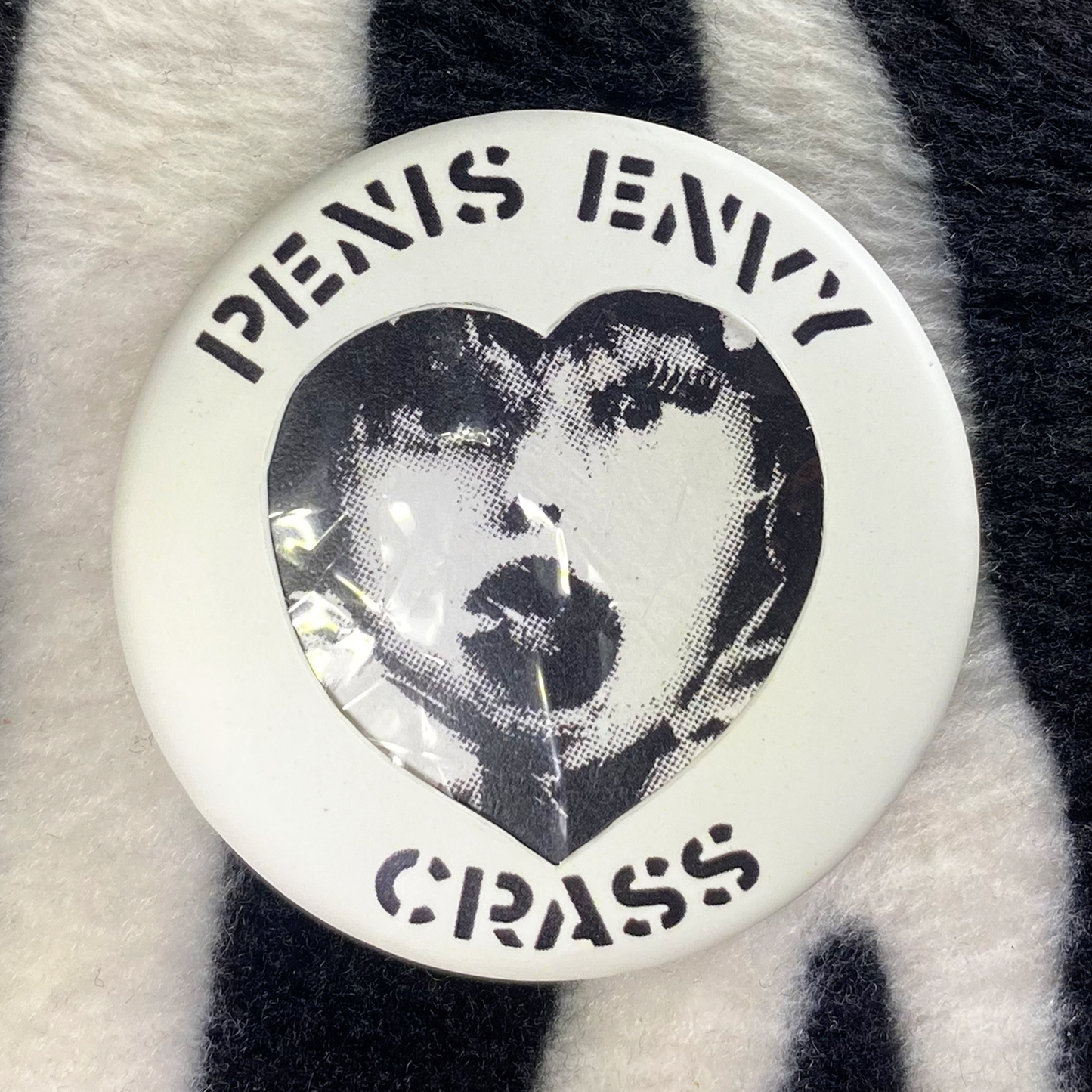 "CRASS - PENIS ENVY" pinback button