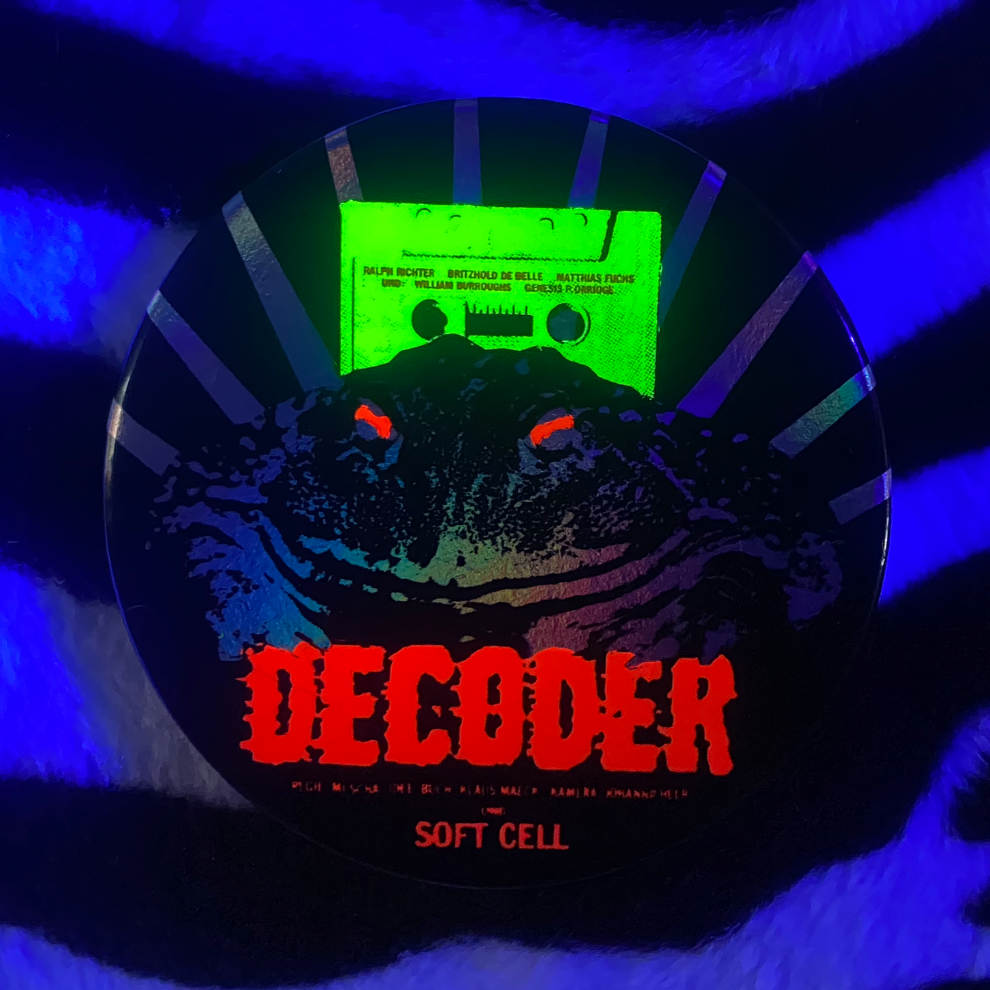 "DECODER" pinback button