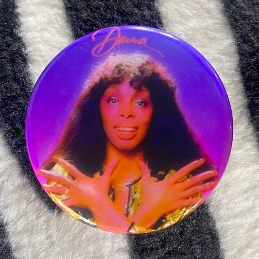 "DONNA SUMMER - DONNA" pinback button