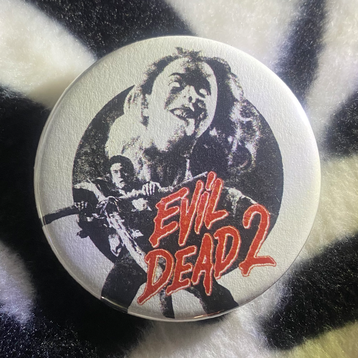 "DEAD BY DAWN" pinback button