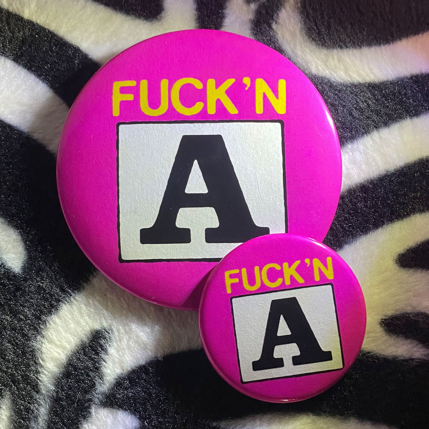 "FNA" pinback button