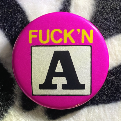 "FNA" pinback button