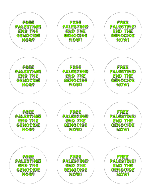 free palestine button sheets