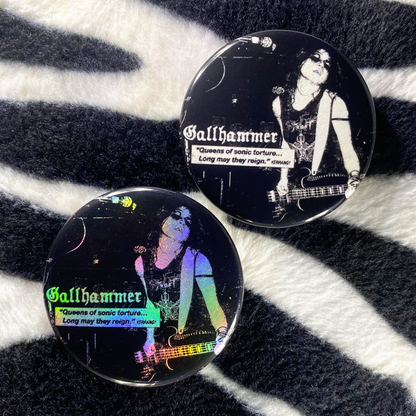 "GALLHAMMER - KERRANG!" pinback button