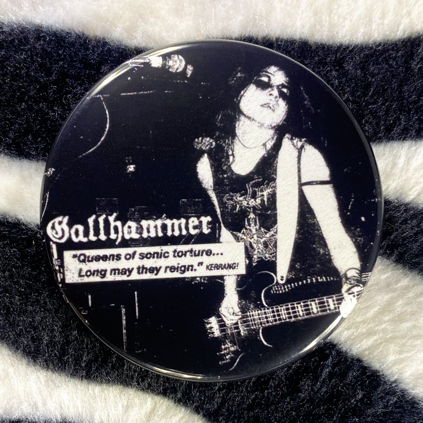 "GALLHAMMER - KERRANG!" pinback button