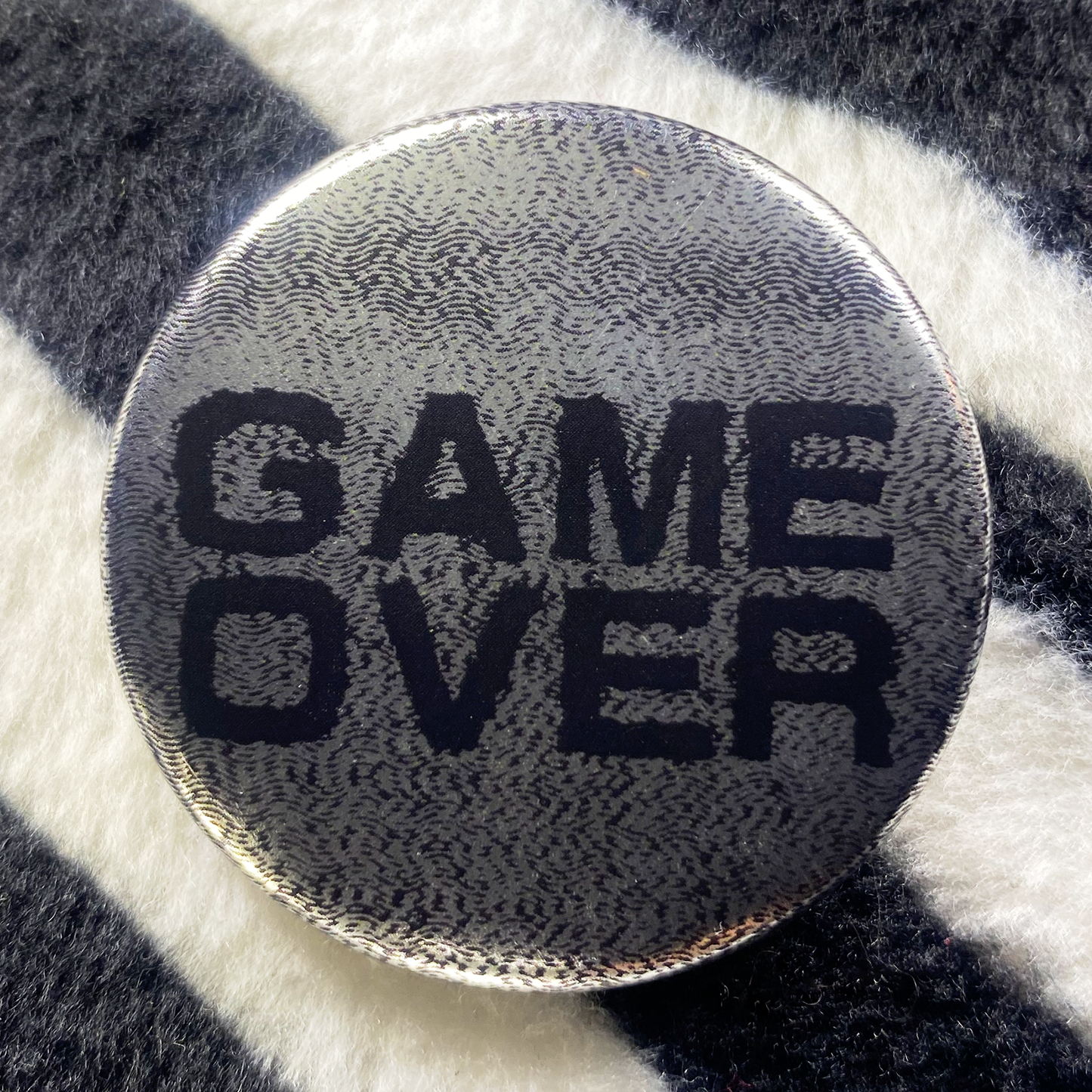 "TETSUO THE IRON MAN - GAME OVER" pinback button