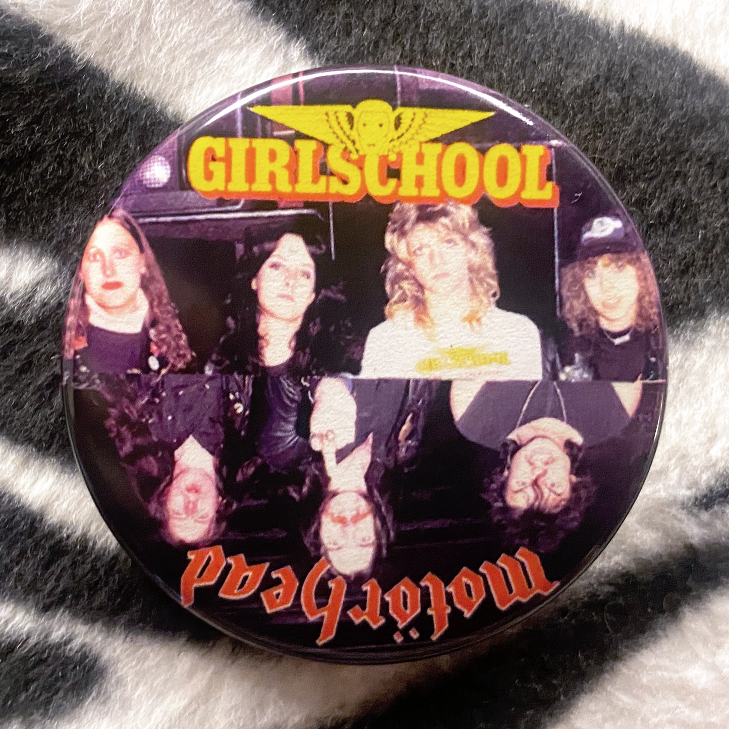 "HEADGIRL" pinback button