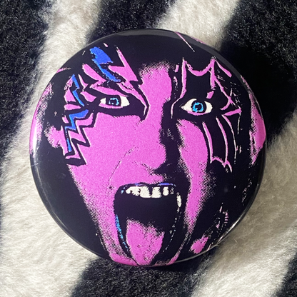 "HEAVY METAL SISTERS" pinback button trio