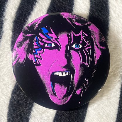 "HEAVY METAL SISTERS" pinback button trio