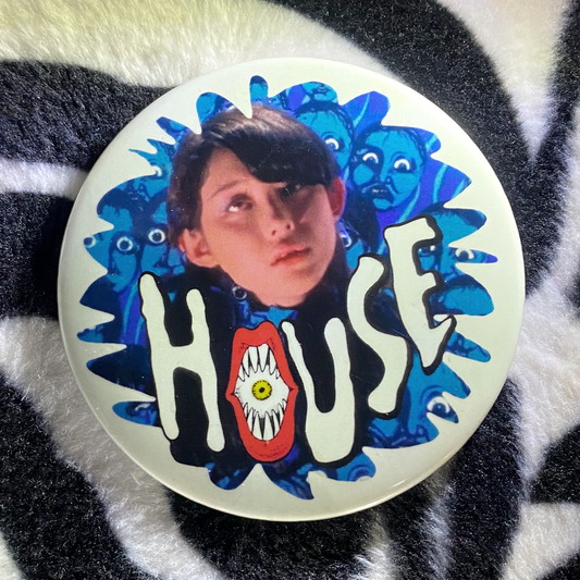 "HOUSE" glow in the dark pinback button