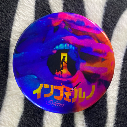 "INFERNO" pinback button