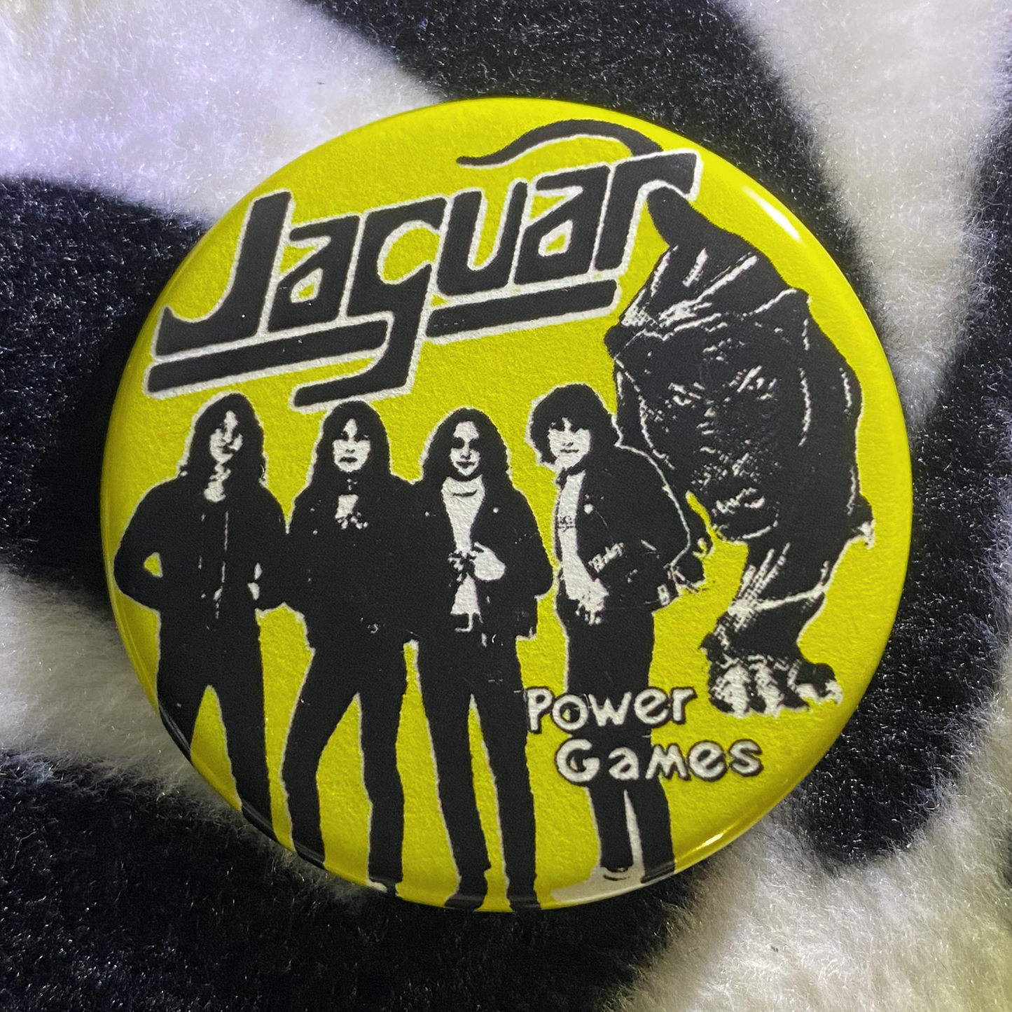 "JAGUAR - POWER GAMES" pinback button