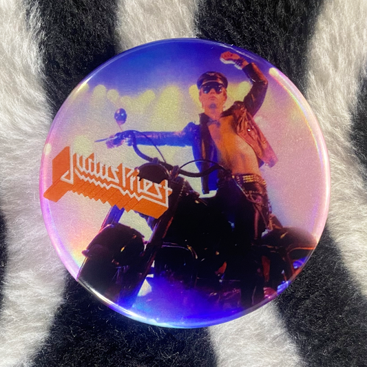 "JUDAS PRIEST - ROB HALFORD" pinback button