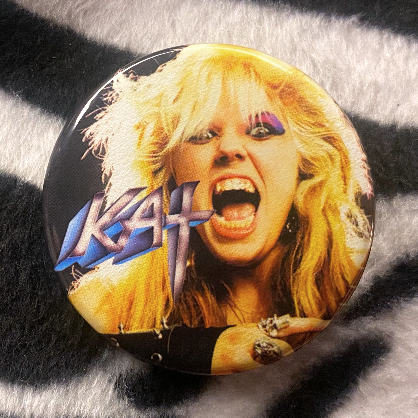 "THE GREAT KAT" pinback button