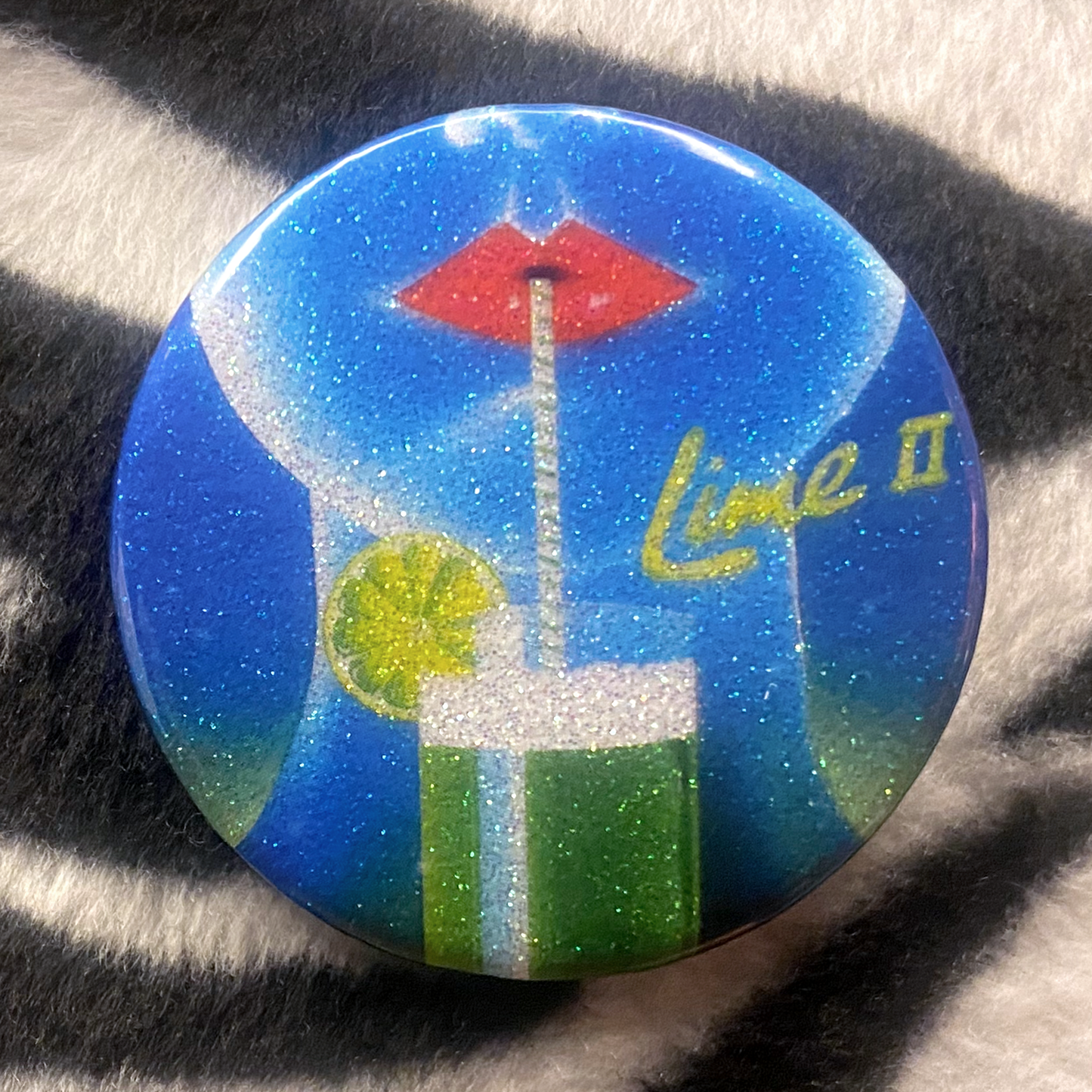 "LIME II" pinback button