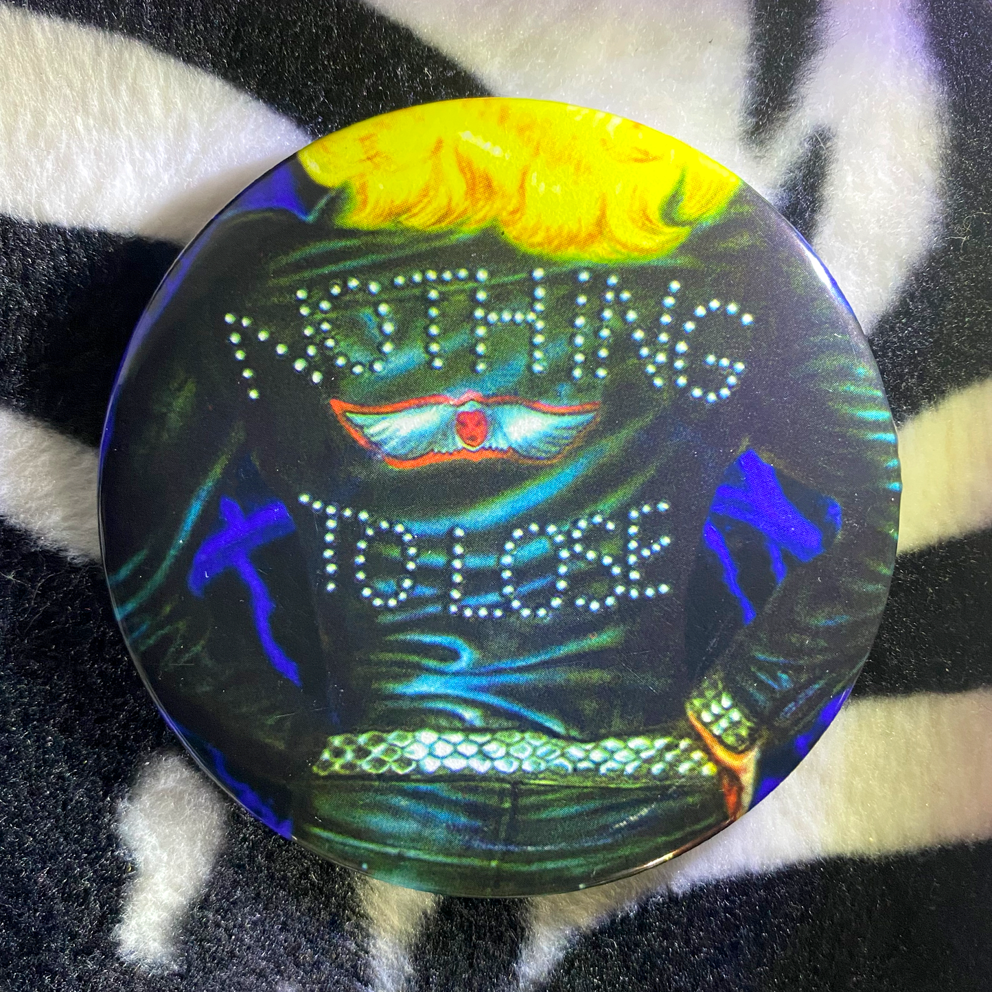 "GIRLSCHOOL - NOTHING TO LOSE" pinback button