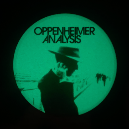 "OPPENHEIMER ANALYSIS - NEW MEXICO" pinback button