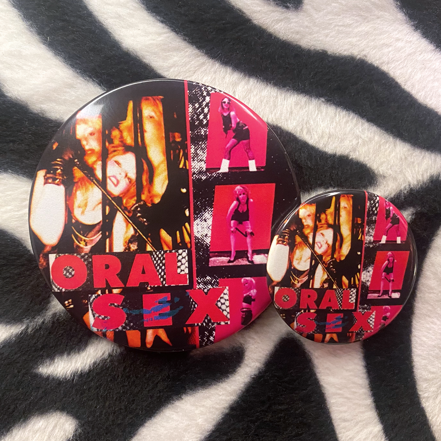 "ORAL - SEX" pinback button