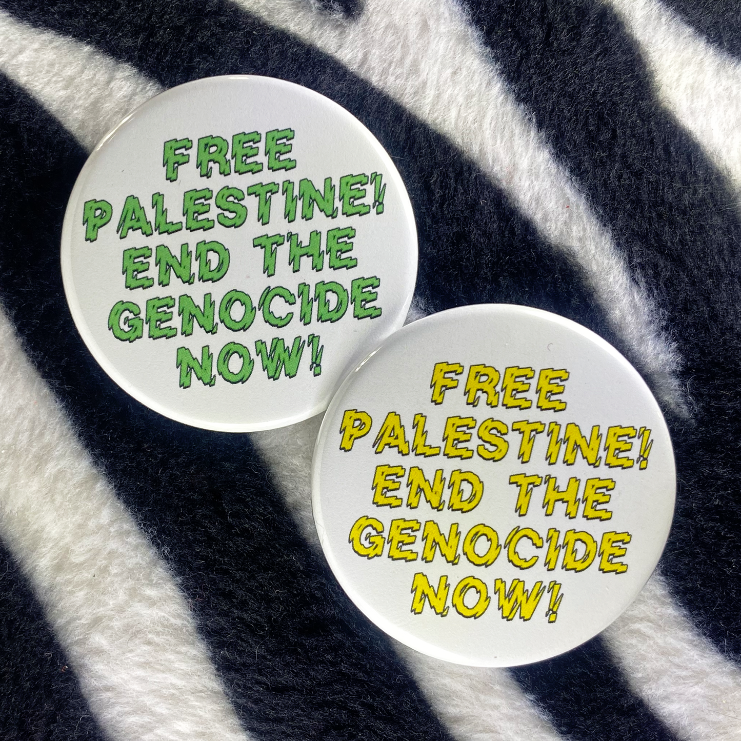 "FREE PALESTINE" pinback button