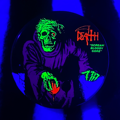 "SCREAM BLOODY GORE" pinback button