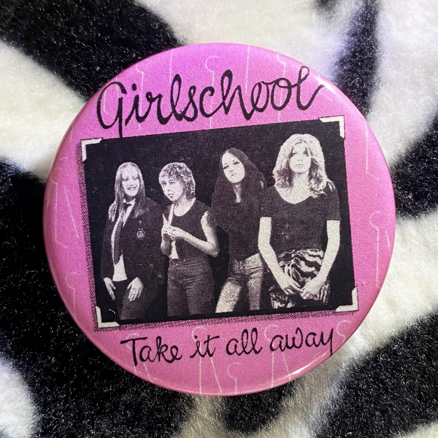 "TAKE IT ALL AWAY" pinback button